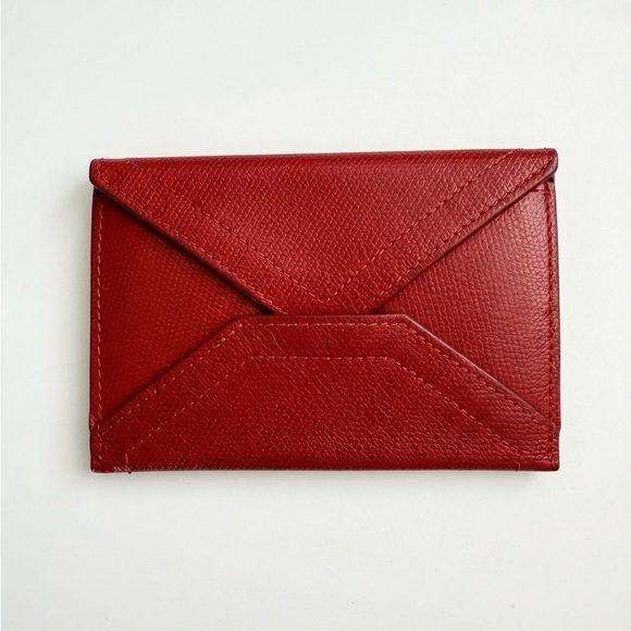Coach Handbags - Coach Red Leather Card Holder Envelope Wallet - RARE